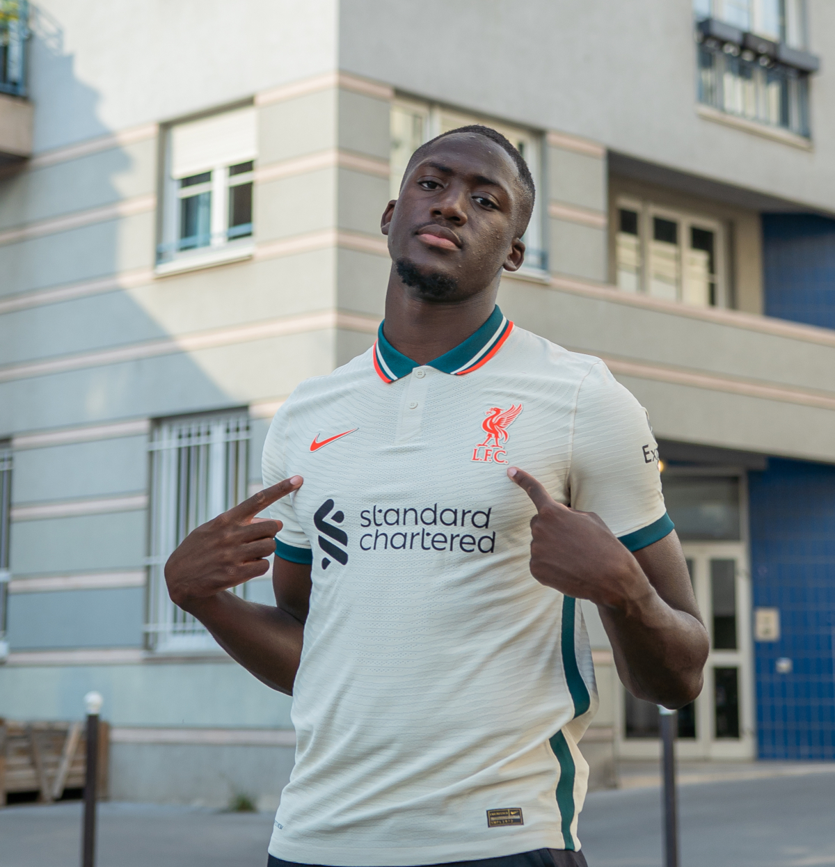 Photos: Ibrahima Konate dons new LFC home and away kits