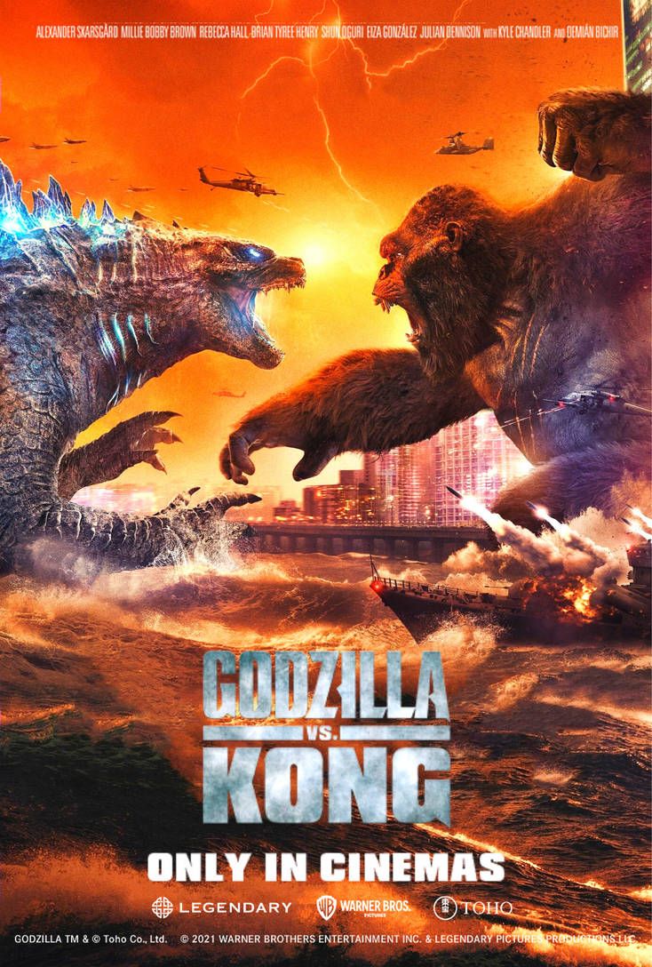 Godzilla Vs Kong Chinese poster 2 English version by matheusGODZILLA. King kong vs godzilla, Kong godzilla, Godzilla vs