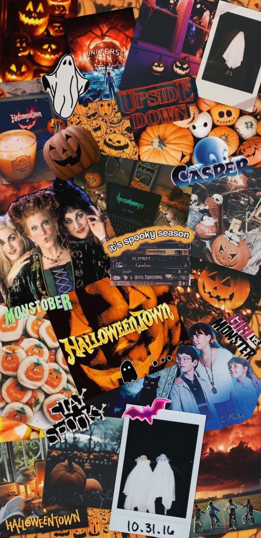 Halloween Collage. Holiday wallpaper, Halloween wallpaper, Cute wallpaper