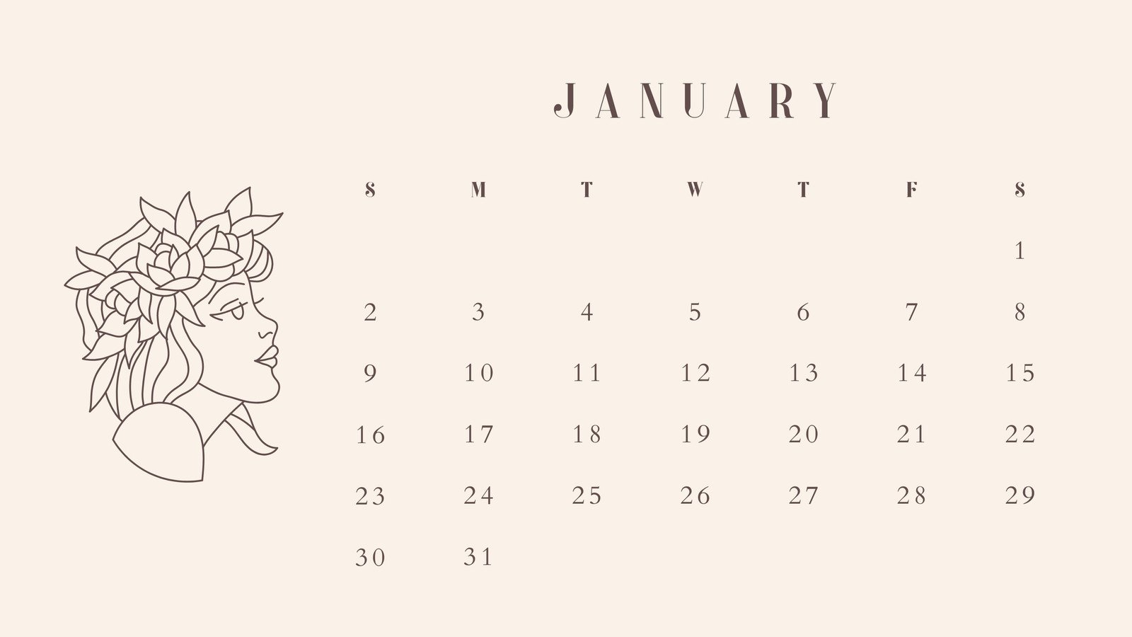 printable, monthly calendar