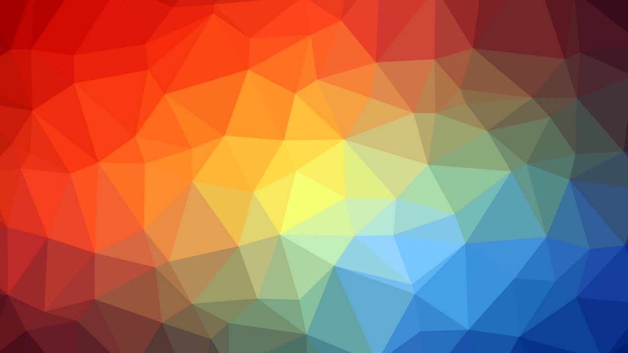 Wallpaper triangle, geometric, multicolored hd, picture, image