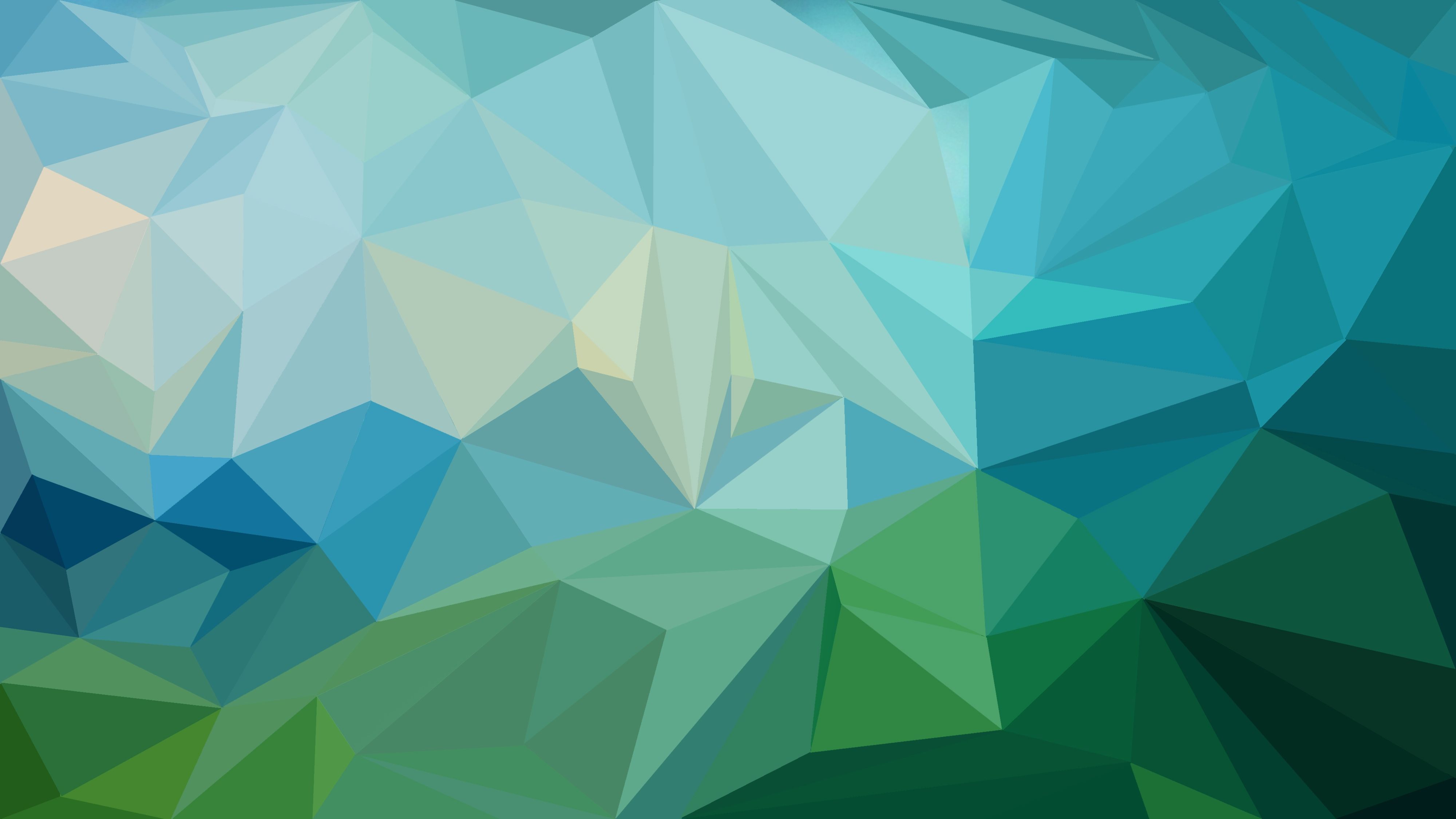 Blue Green Geometric Wallpaper