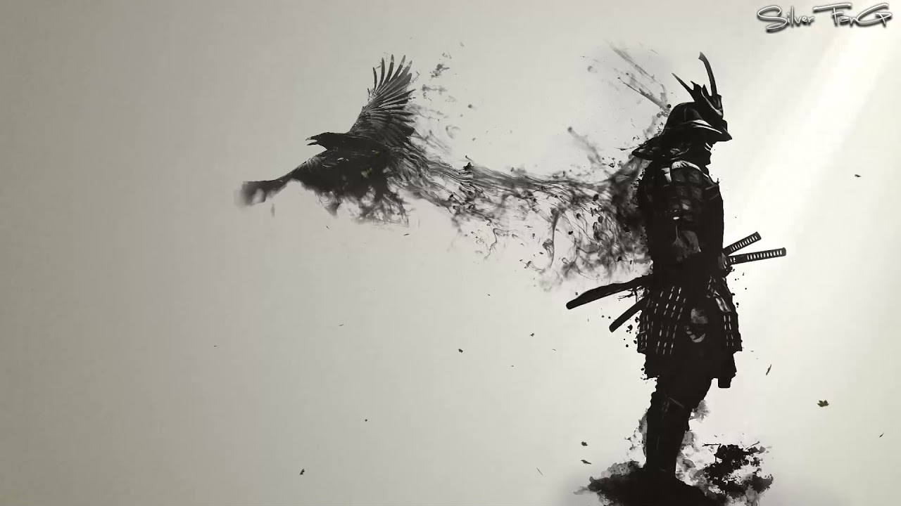 Samurai With Crow Live Wallpaper