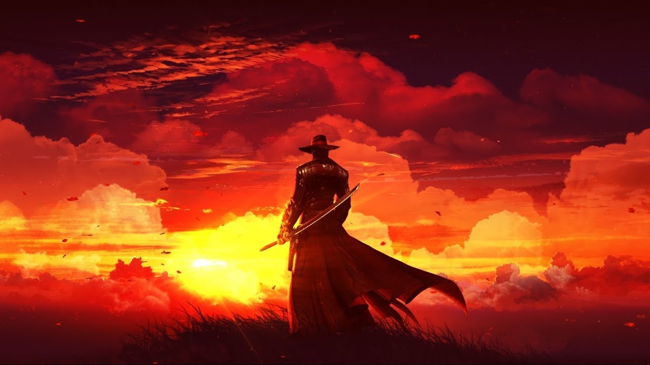 Samurai Cowboy. Wallpaper. Traditional Chinese Music. Relaxing & Meditation