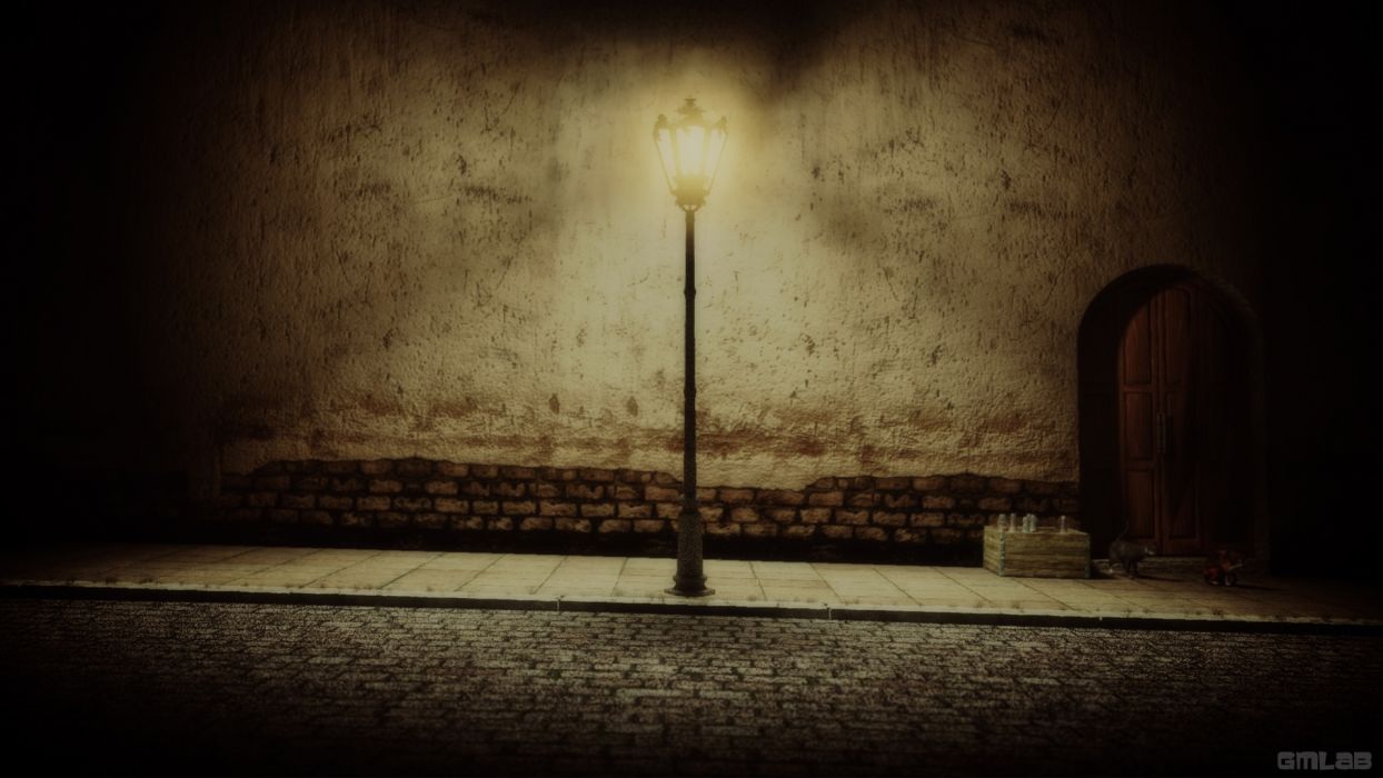 Streetlight in the dark wallpaperx1080