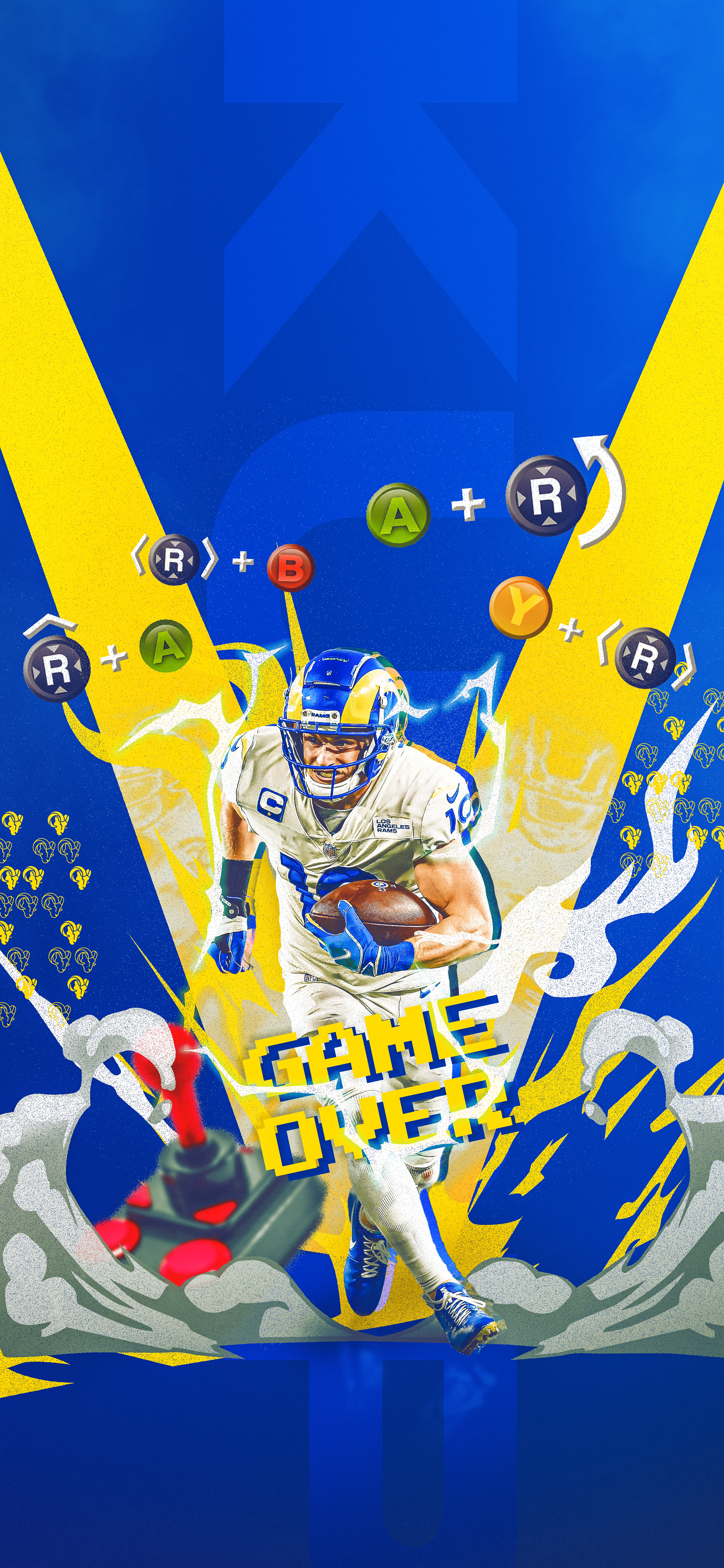 Simple classic Rams wallpaper that I made : r/LosAngelesRams