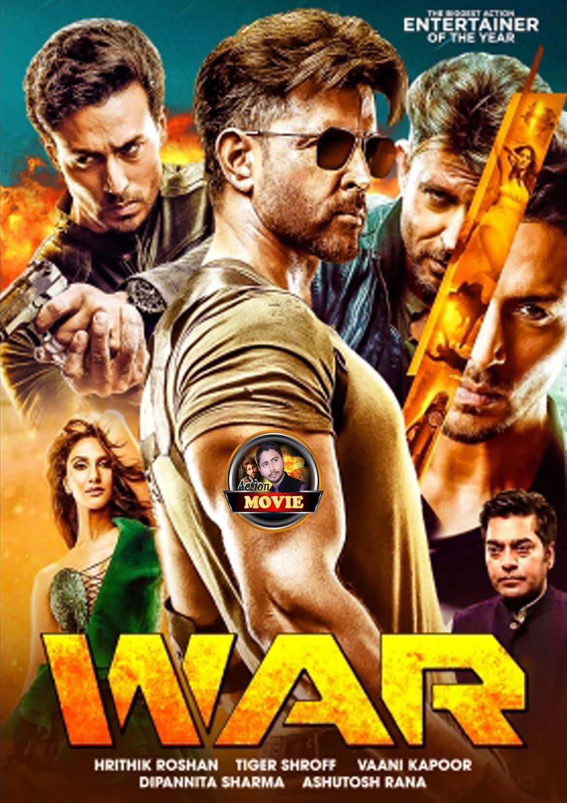 War 2019 Hindi Movie 400MB Pre DVDRip 480p. Hindi Movies, Best Bollywood Movies, Hindi Bollywood Movies