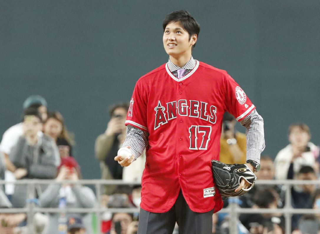 Shohei Ohtani says goodbye to fans in Japan as he sets off to join Los Angeles Angels