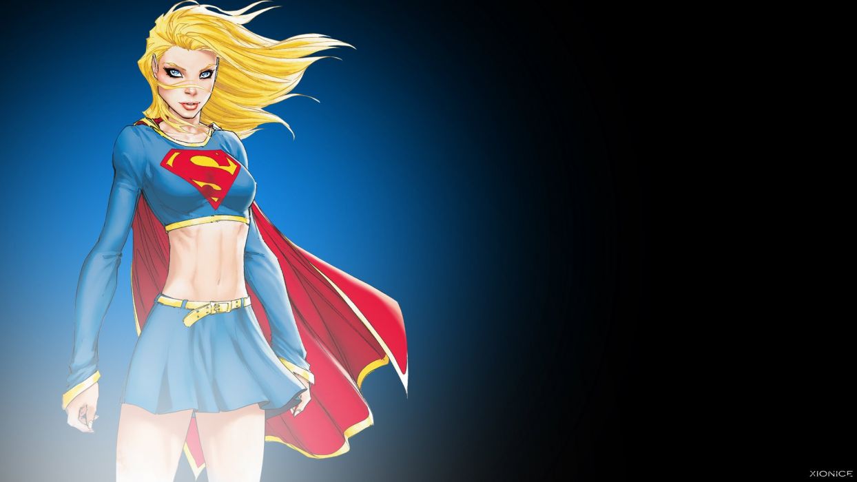 DC Comics costume superheroes illustrations Supergirl drawings comic girls wallpaperx1080