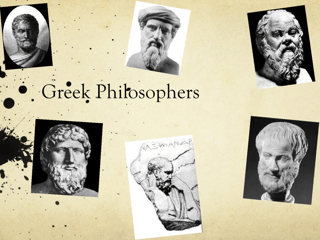 Greek Philosophers Place in the World