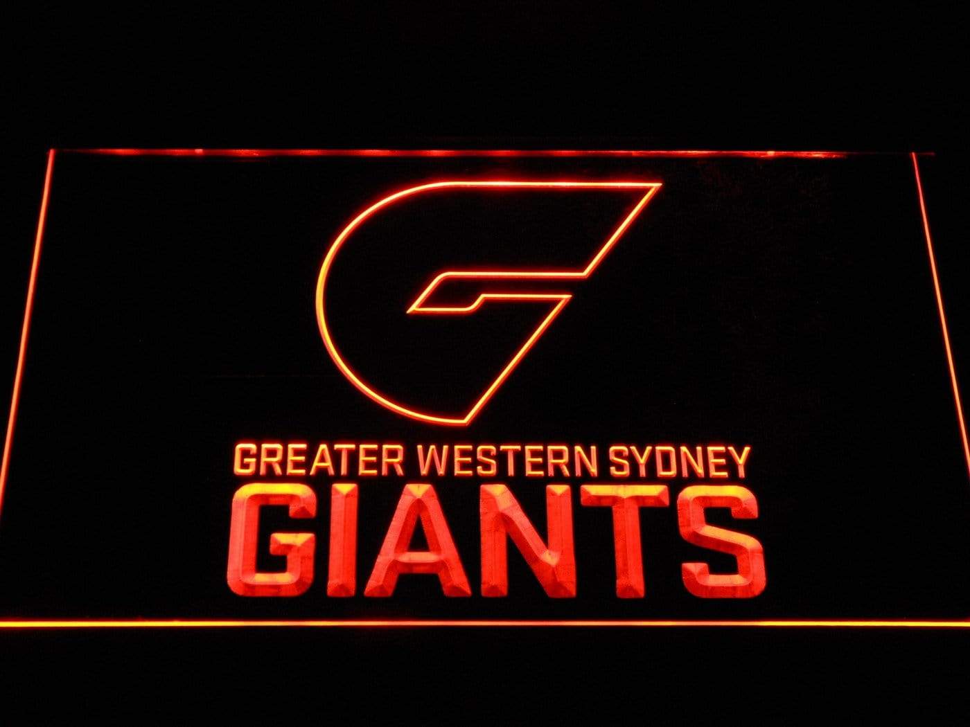 GWS GiantsGreater Western Sydney Giants AFL LED Neon Sign With 7 Colors And On Off Switch On Sale!