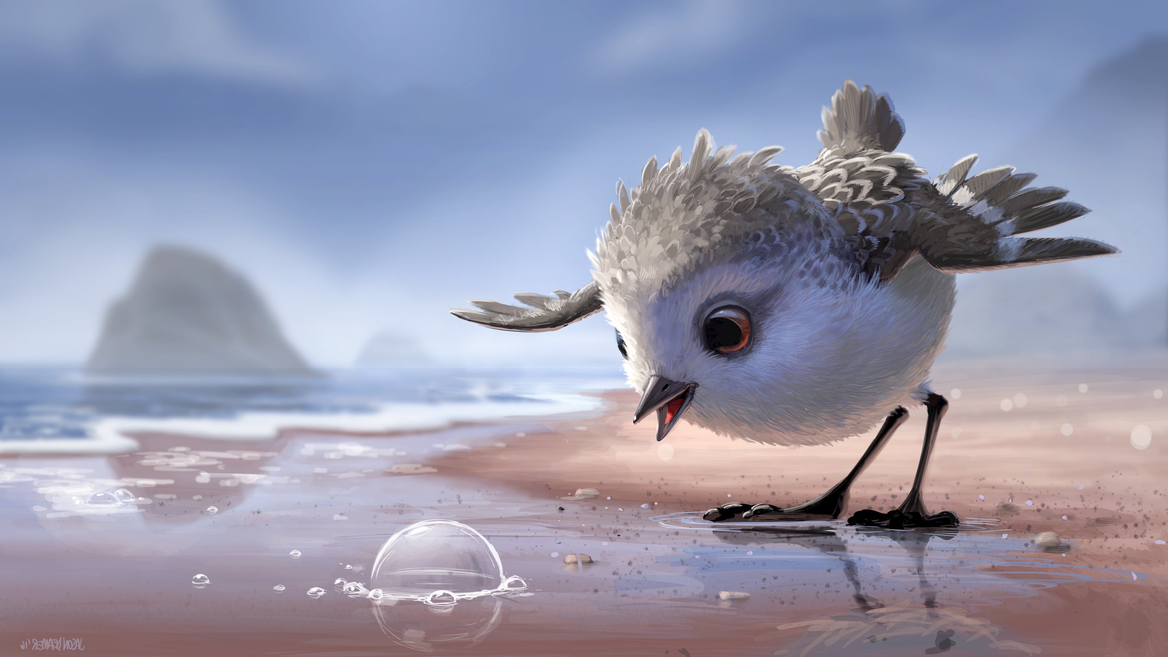 Wallpaper 4k Piper Pixar Animated Movie Wallpaper