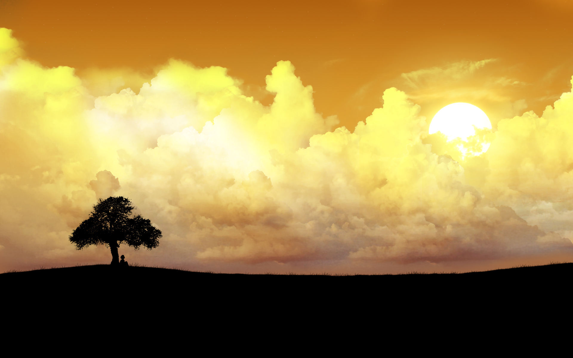 Alone tree wallpaper. Alone tree