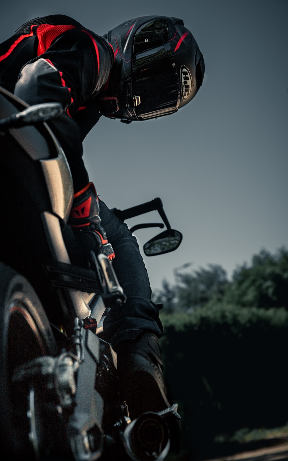 black motorcycle photo