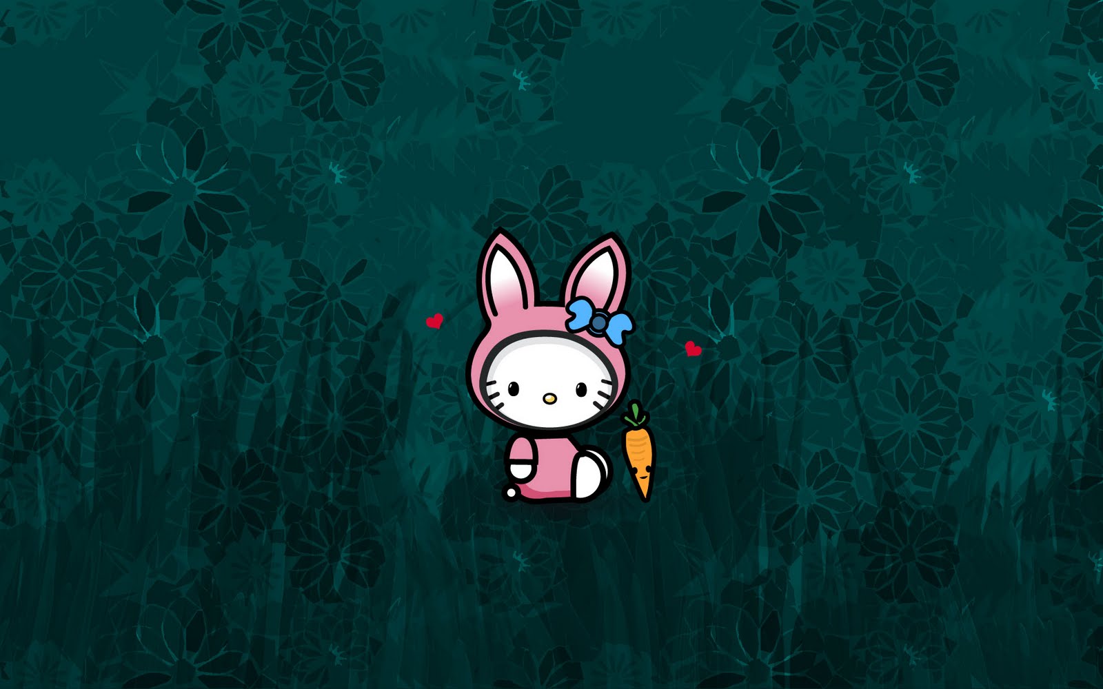 domo kun: Hello Kitty wallpaper