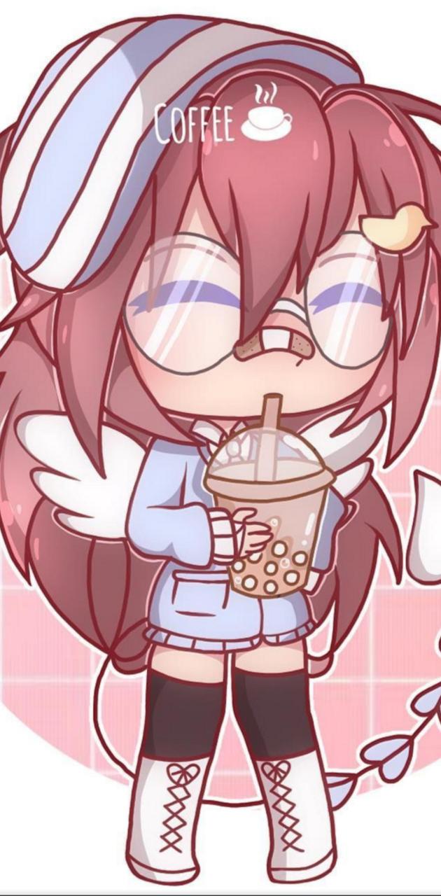 Boba tea girl wallpaper