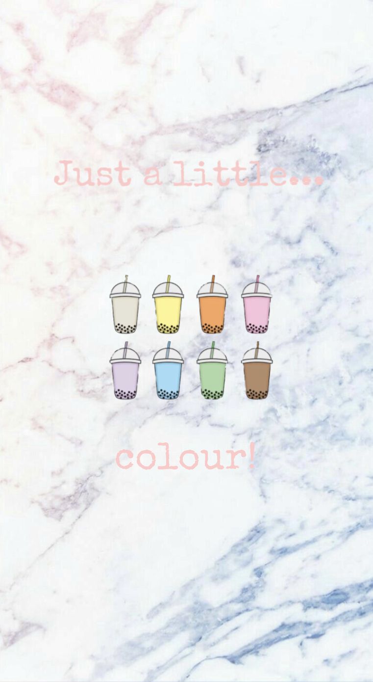 Just a little colour Boba marble colourful wallpaper. Girls cartoon art, Colorful wallpaper, Girl cartoon