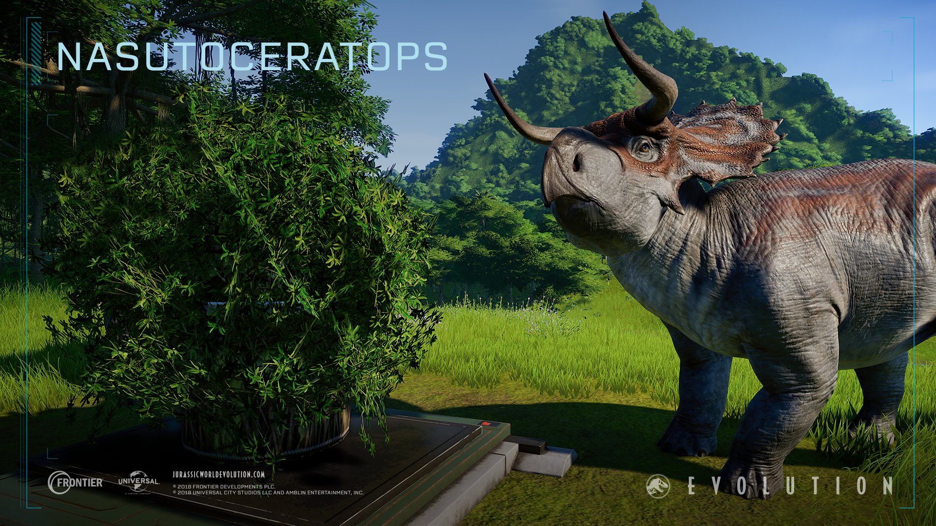 Jurassic World Evolution 2 give a warm welcome to the Nasutoceratops! This fantastic new dinosaur is now available in game with our latest free update 1.9! Check out the