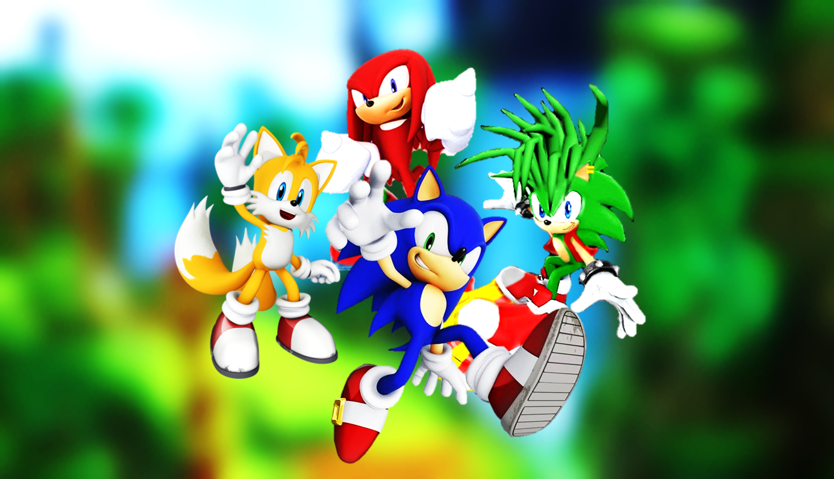 Sonic The Hedgehog Image Sonic Tails Knuckles And Knuckles And Manic