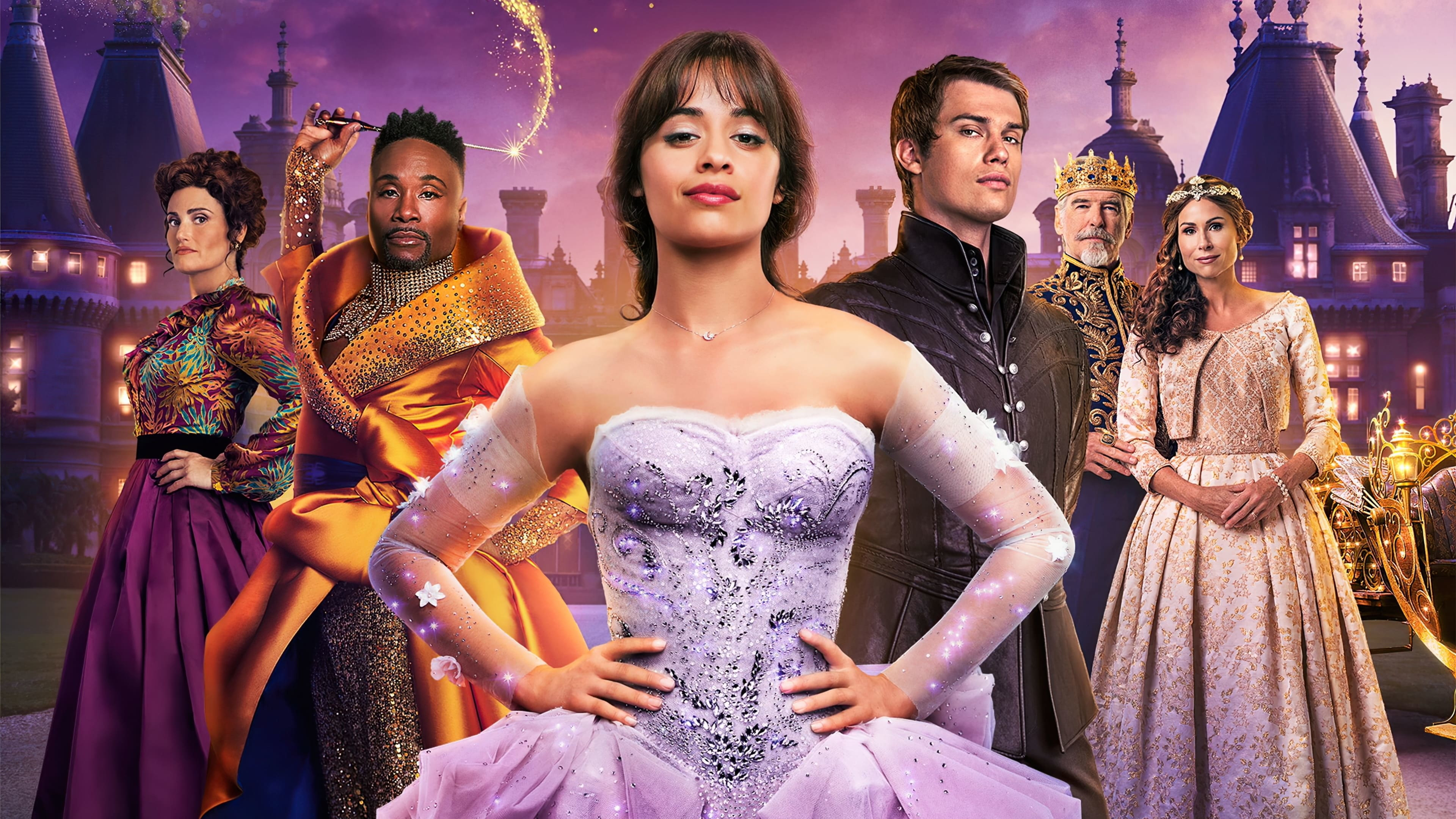 Camila Cabello Nicholas Galitzine Billy Porter Idina Menzel 4K HD Cinderella Wallpaper