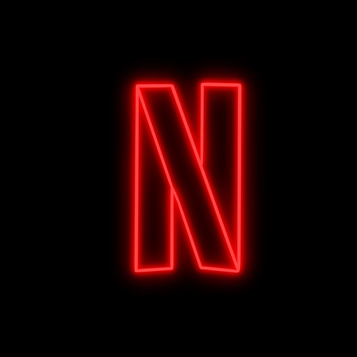 Netflix neon icon. iPhone wallpaper logo, iPhone wallpaper app, iPhone photo app