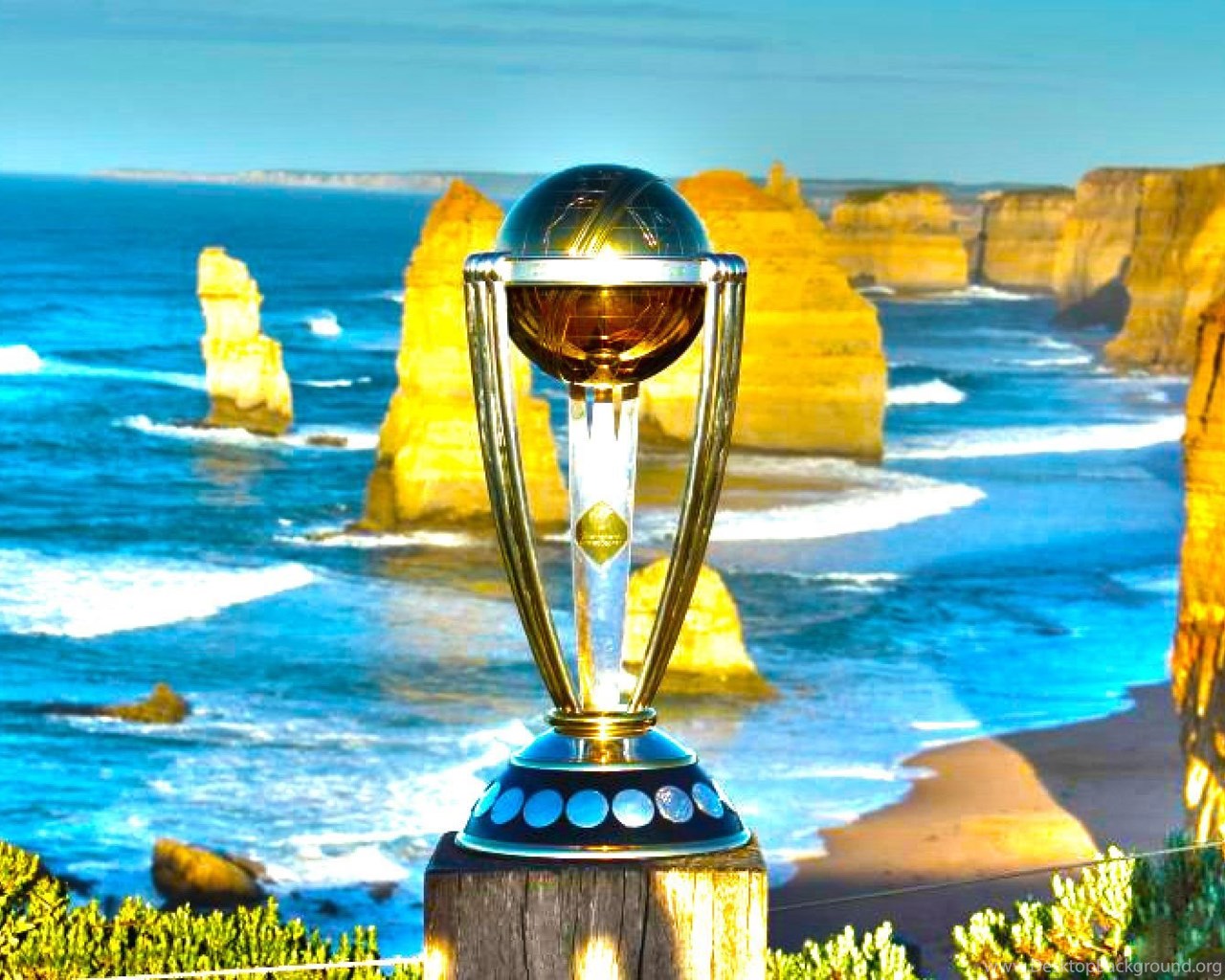 ICC Cricket World Cup 2015 Trophy HD Wallpaper DreamLoveWallpaper Desktop Background