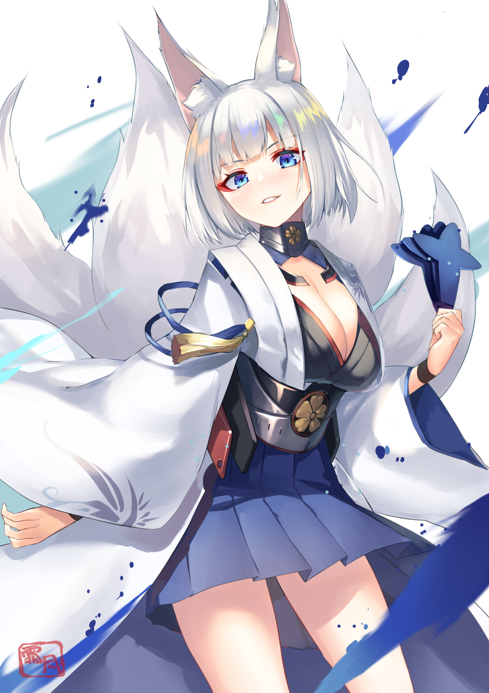 Wallpaper, anime girls, digital art, artwork, 2D, portrait display, vertical, Azur Lane, Kaga Azur Lane 1000x1417