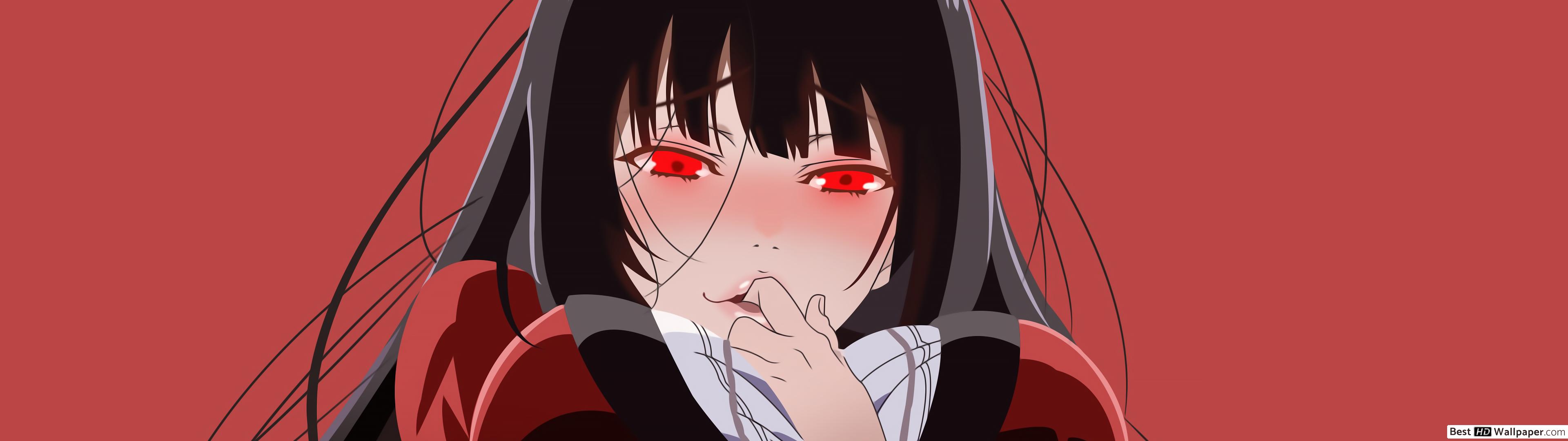 Red Eyed Yumeko Jabami HD Wallpaper Download