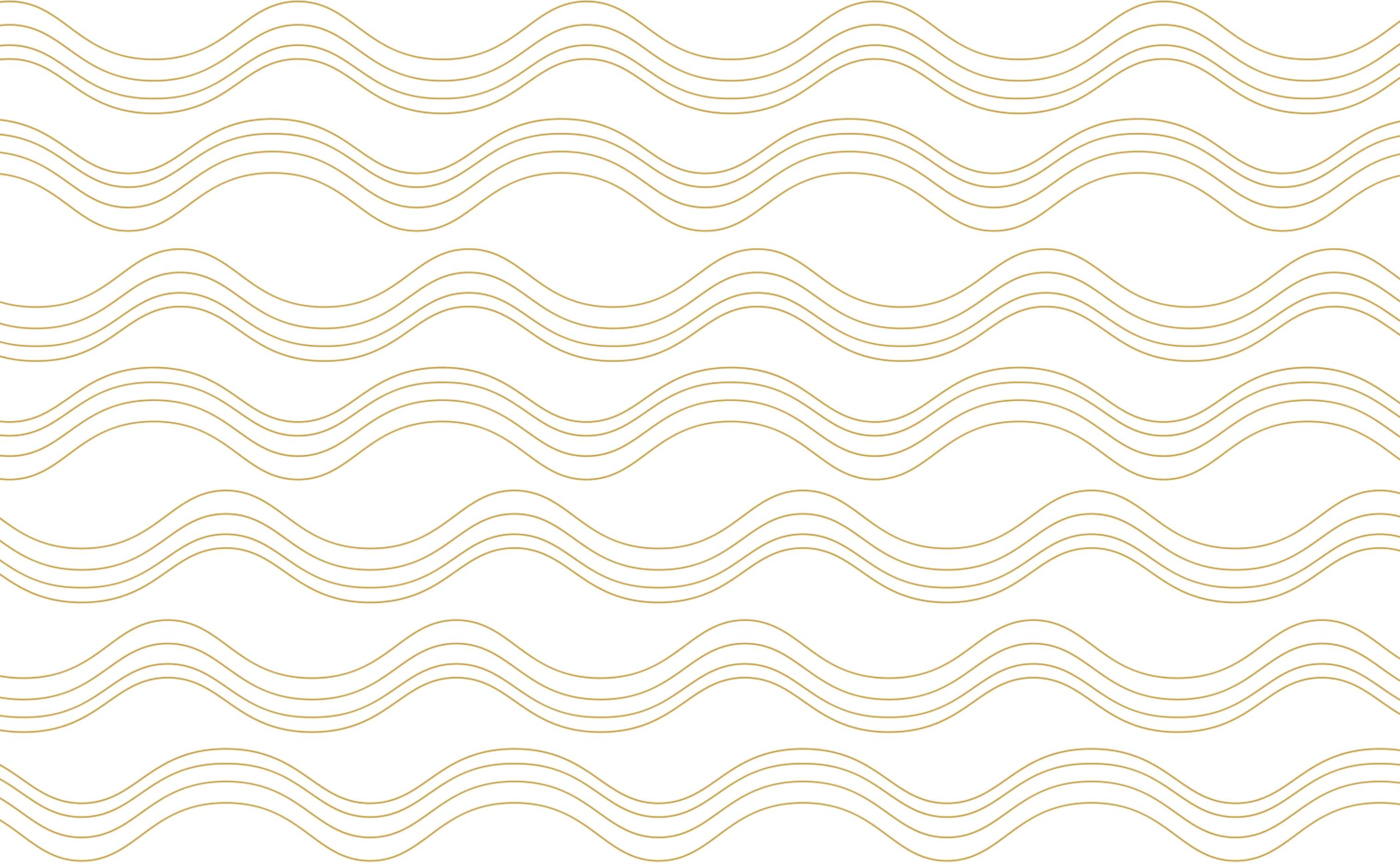Thin Wavy Lines Wallpaper for Walls