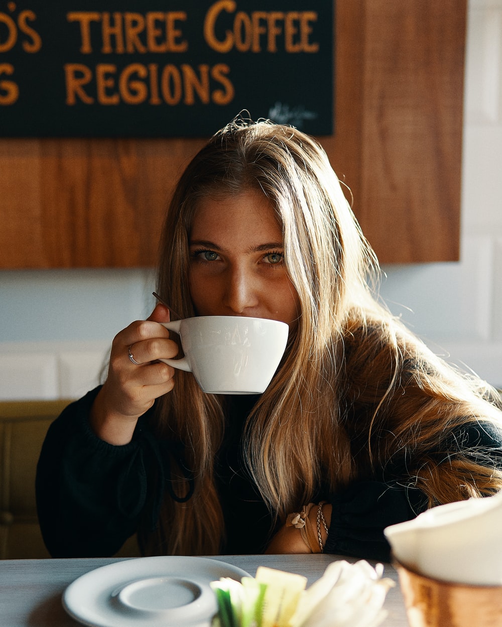 Girl With Coffee Picture. Download Free Image