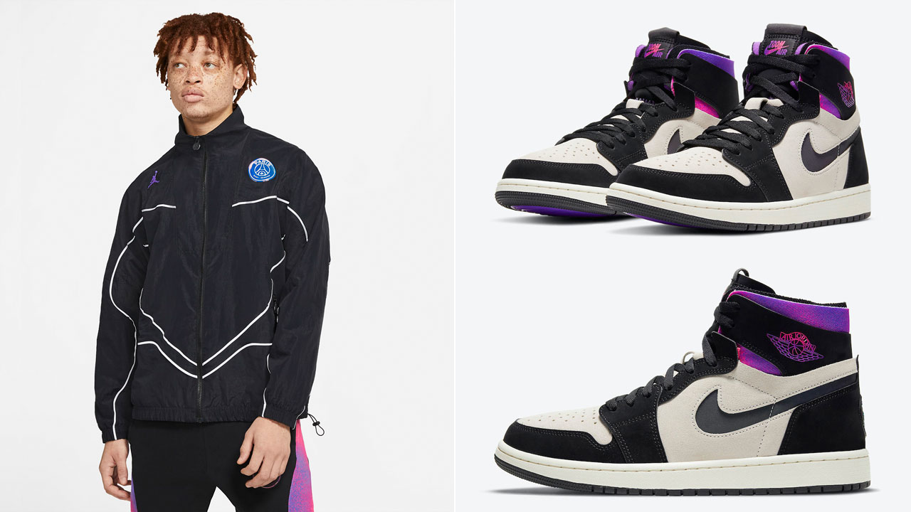 Air Jordan 1 High Zoom CMFT PSG Jackets Paris Saint Germain Jacket