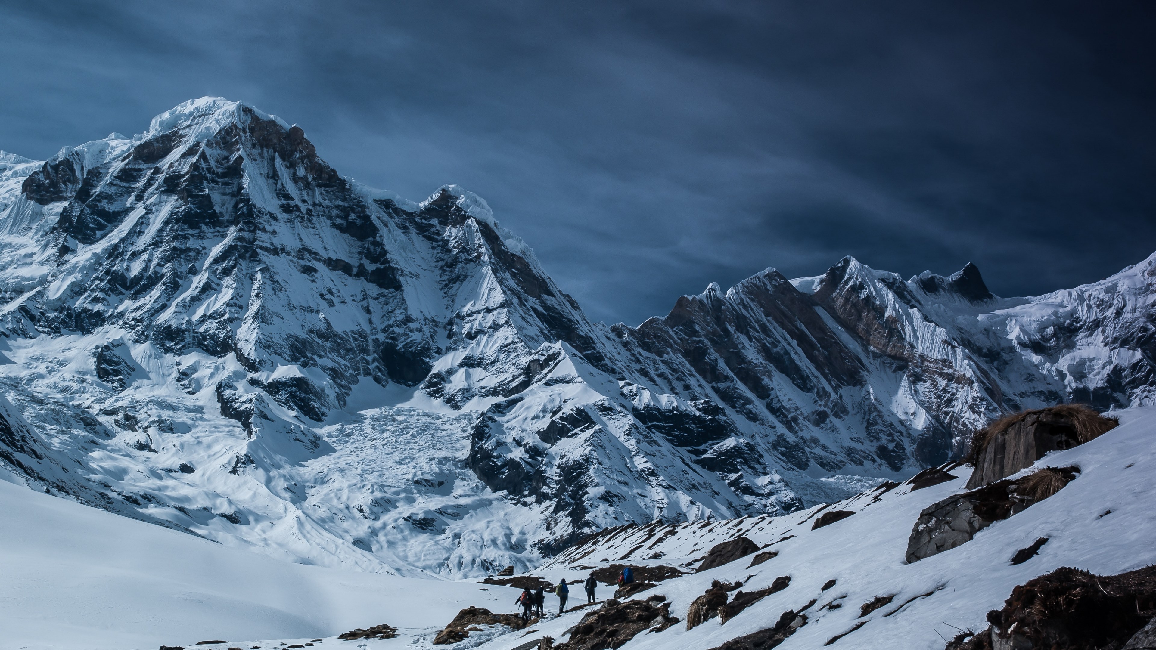 Wallpaper / mountain peak alp and range HD 4k wallpaper