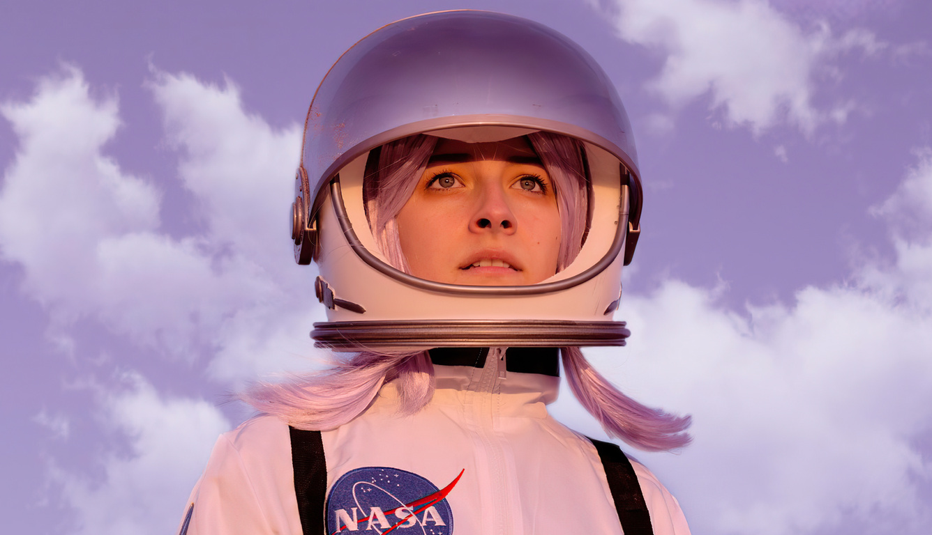 Nasa Girl Helmet Cosplay 5k Laptop HD HD 4k Wallpaper, Image, Background, Photo and Picture