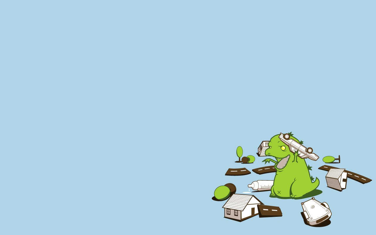 cartoons baby road toy kids funny toys godzilla 1280x800 wallpaper