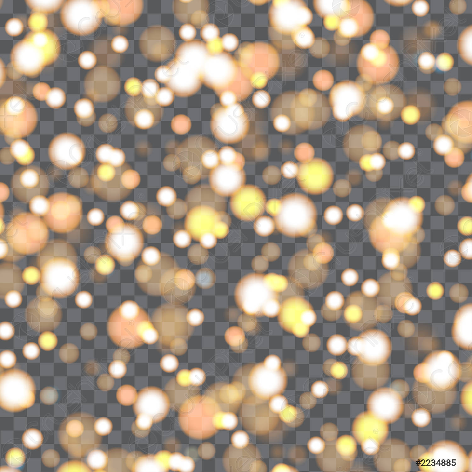 Blurred glitter abstract border lights wallpaper on transparent background Vector