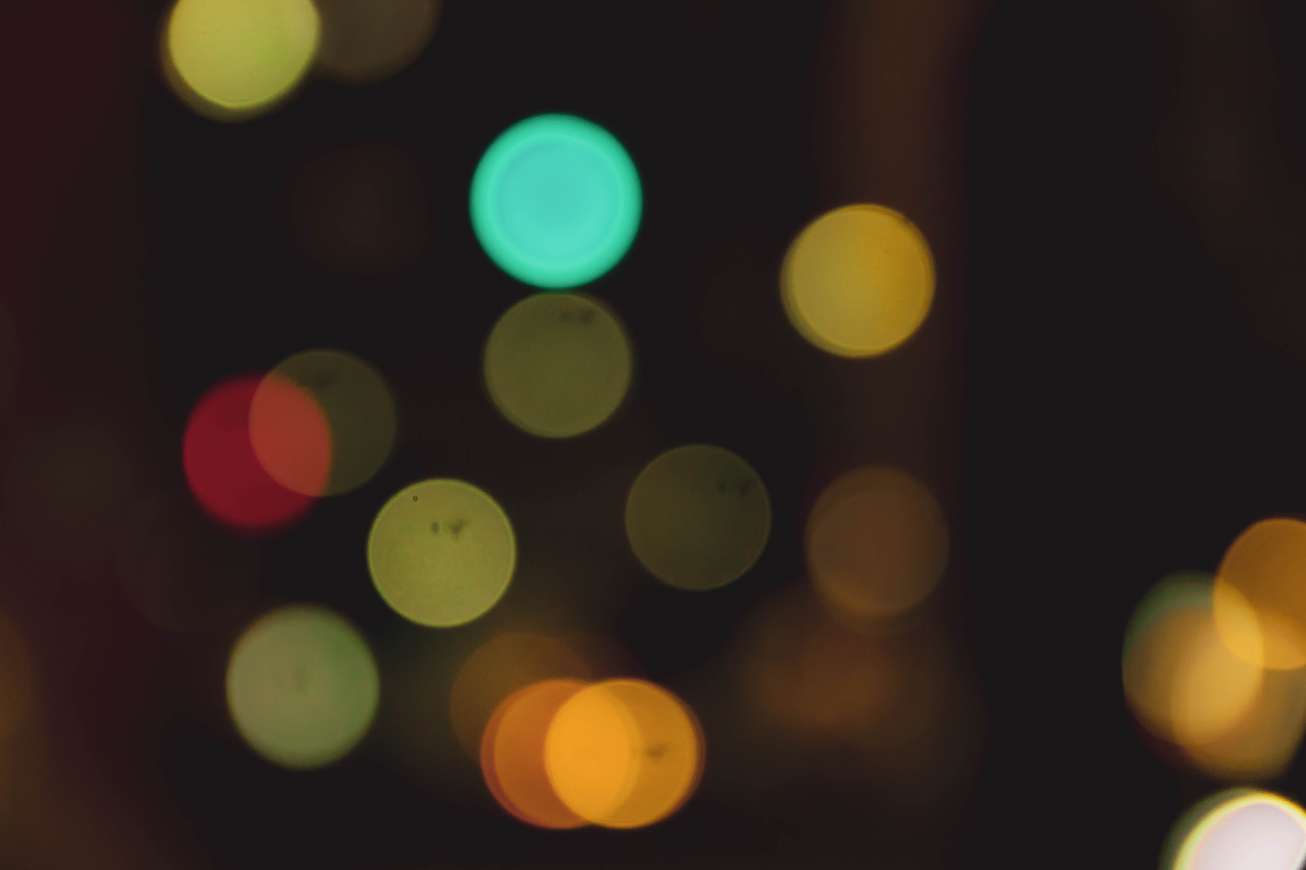 Free Image, abstract, art, background, blur, blurred, bokeh, bright, circle, colourful, decoration, design, festive, glitter, glowing, holiday, light, lights, new, night, party, red, shiny, xmas, year, yellow, lighting, close up, macro
