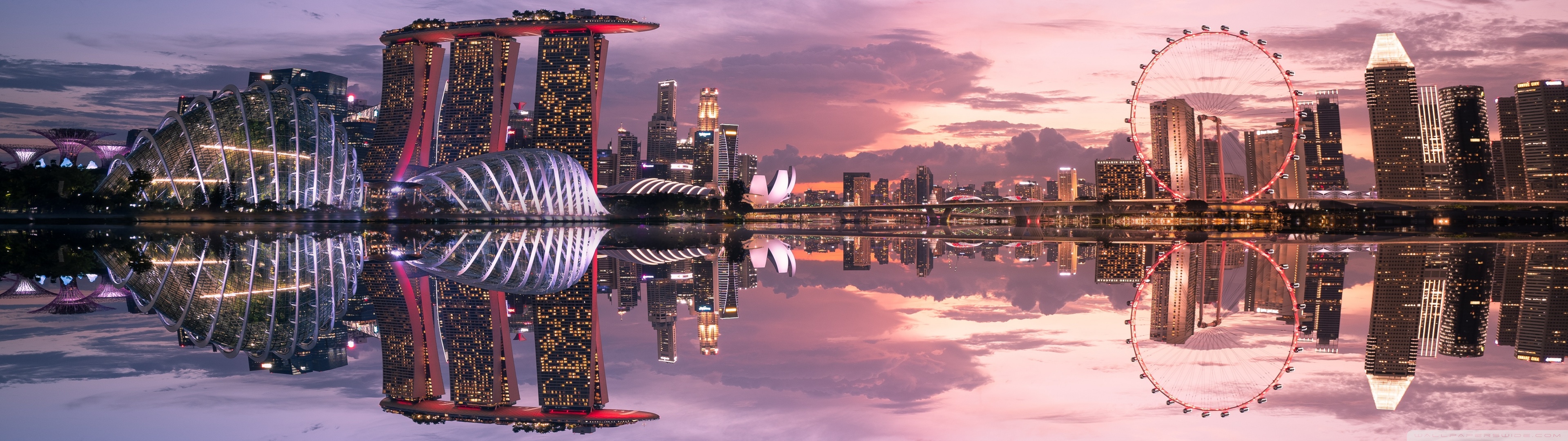 Beautiful_singapore_reflection Wallpaper 3840x1080, Free Download, Borrow, And Streaming, Internet Archive