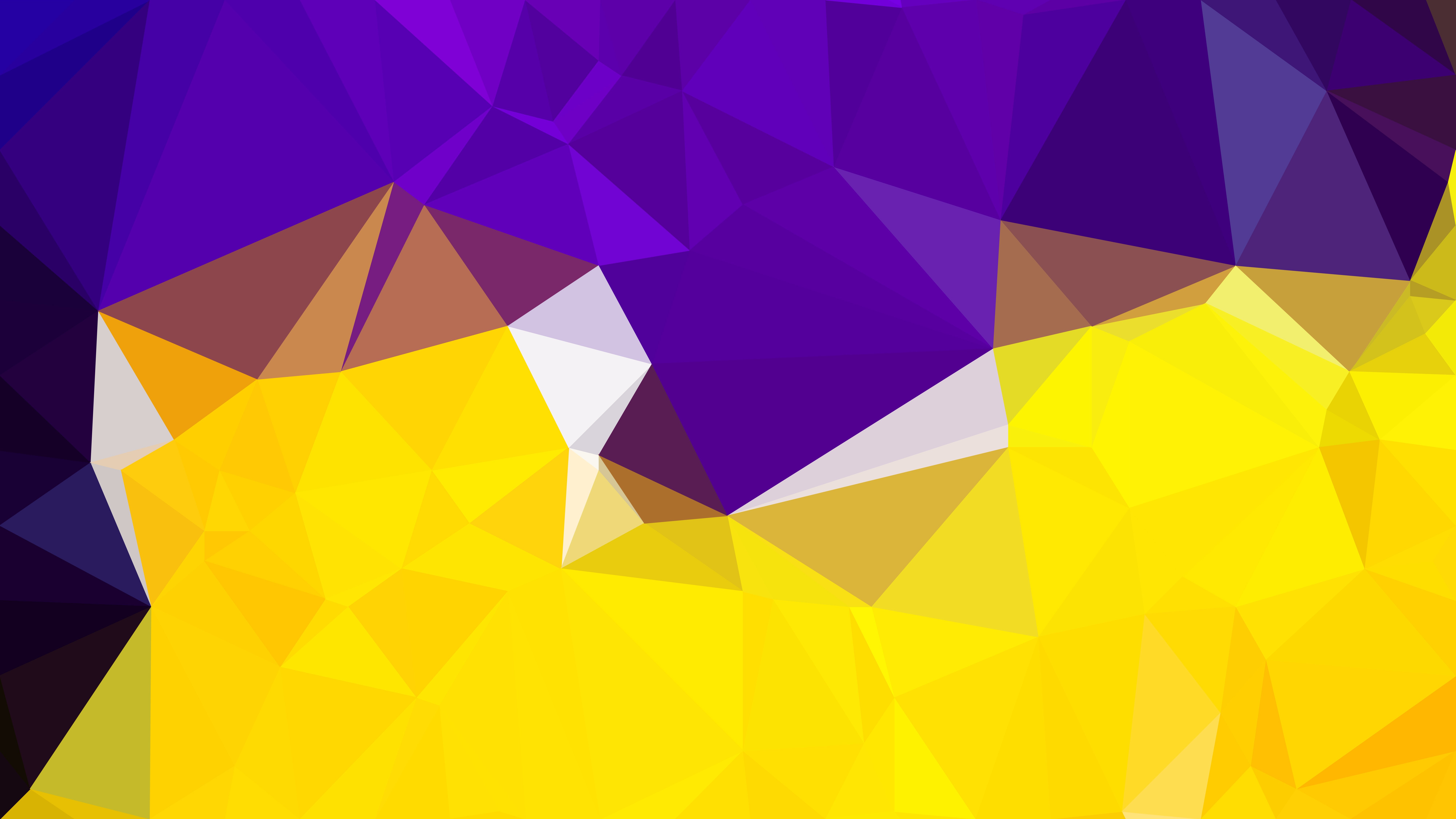 Полигональ желто фиолетовая