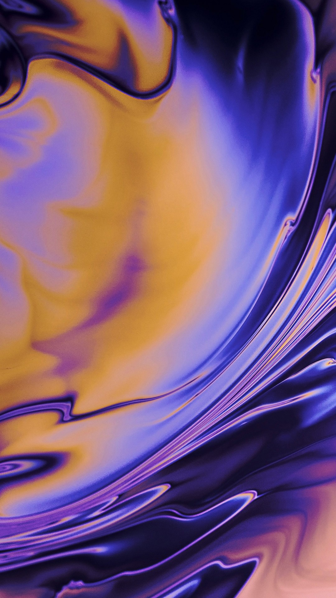 Purple Yellow Oil Painting Abstract 4K 5K HD Abstract Wallpaper