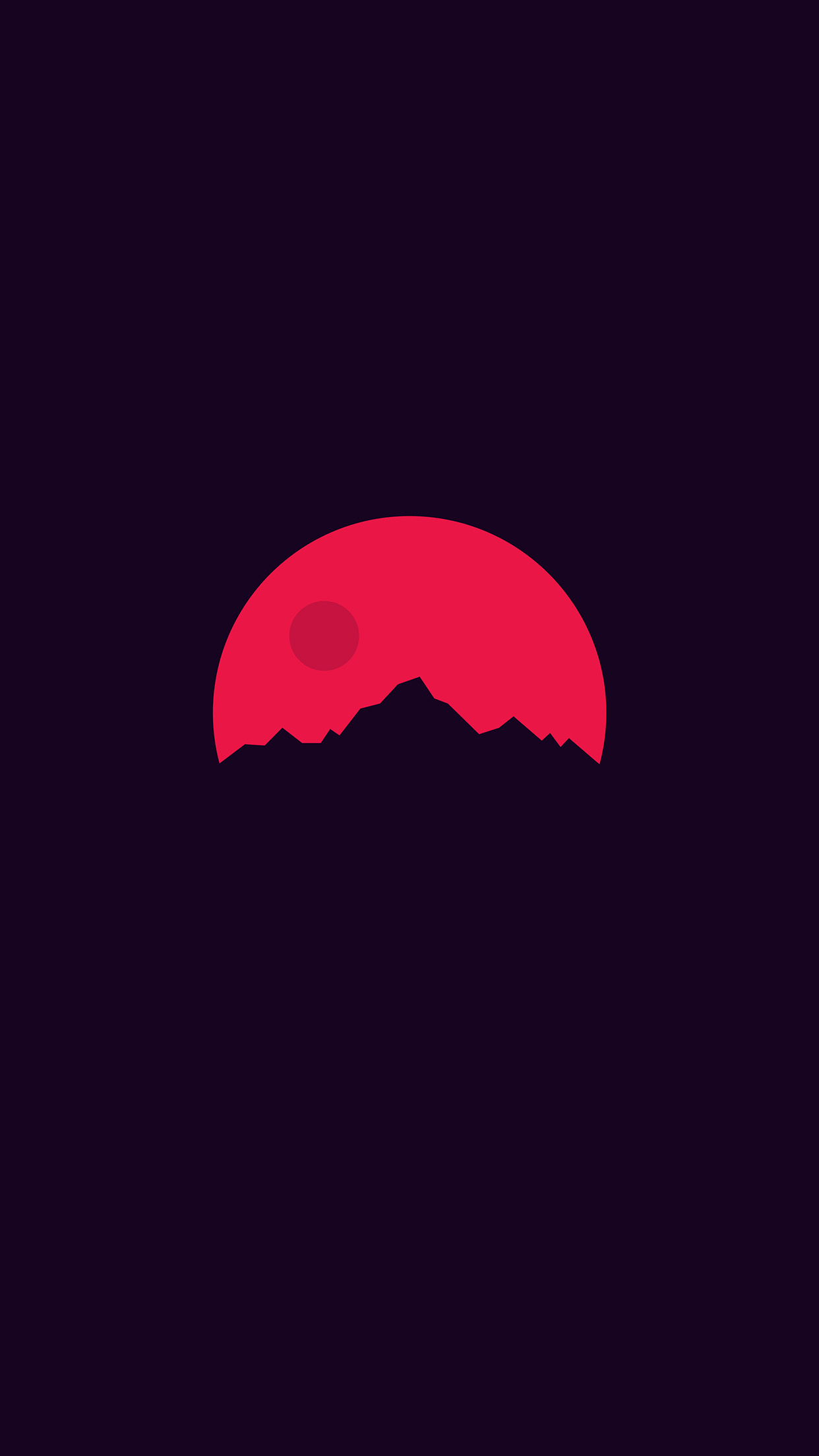 Minimal Sunset Art Illustration Wallpaper