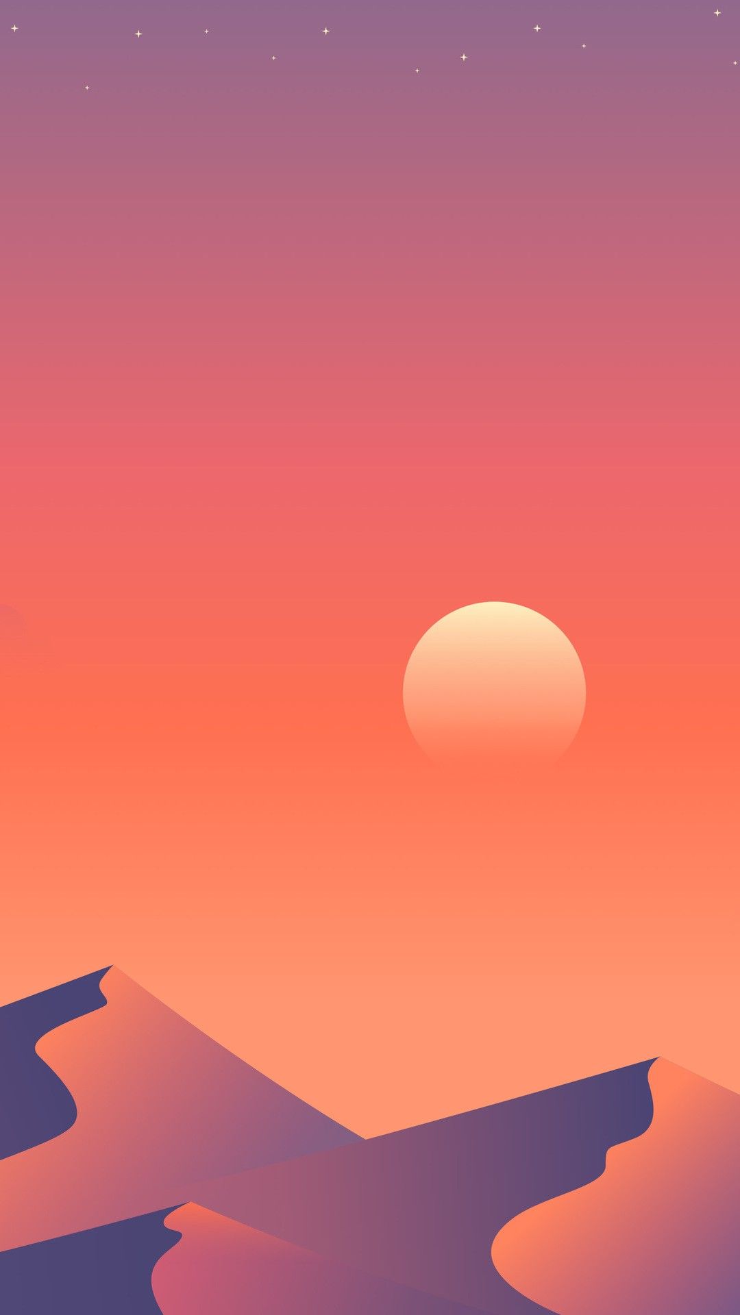 Minimalist Sunset Wallpaper