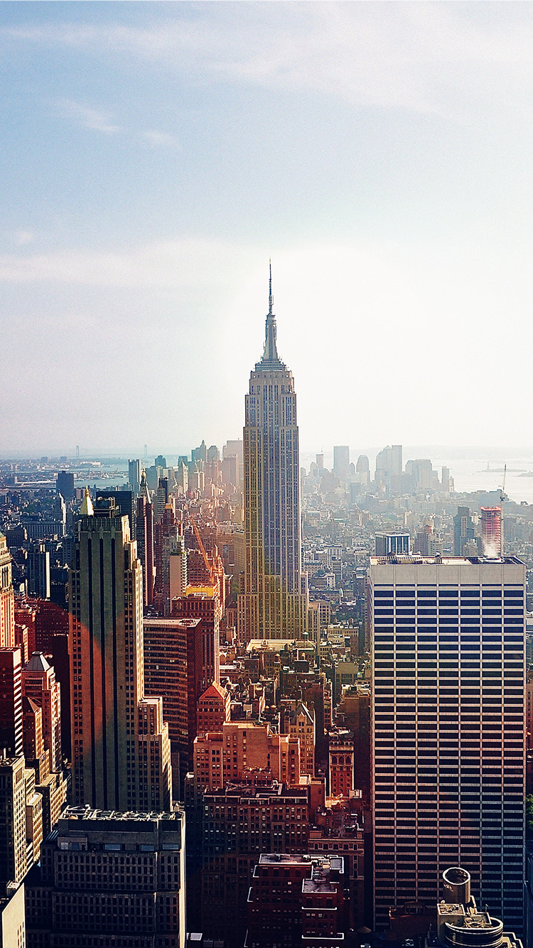 Building Architecture City Newyork Empire Flare Wallpaper
