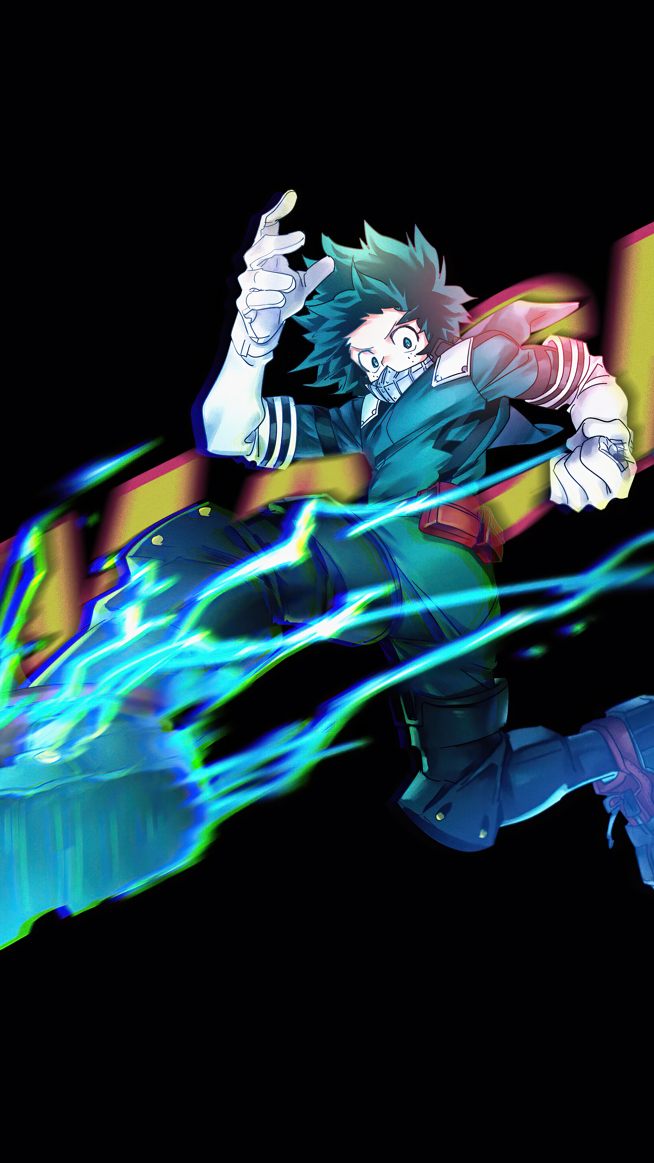 Izuku Midoriya, Smash, My Hero Academia, 4K phone HD Wallpaper, Image, Background, Photo and Picture. Mocah HD Wallpaper