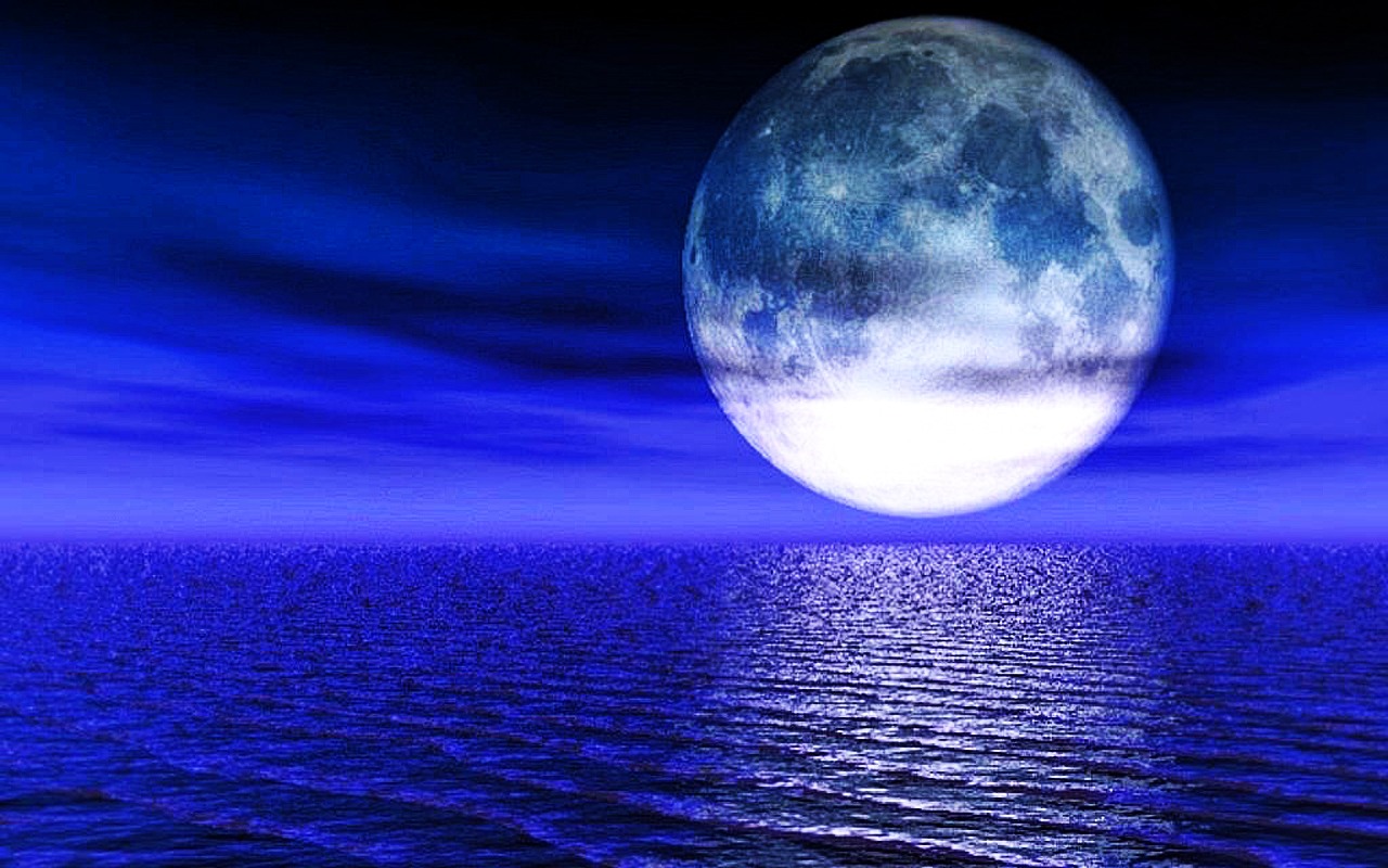 Anime Blue Moon Wallpaper Desktop Background Funny Image Of Moon Light HD Wallpaper