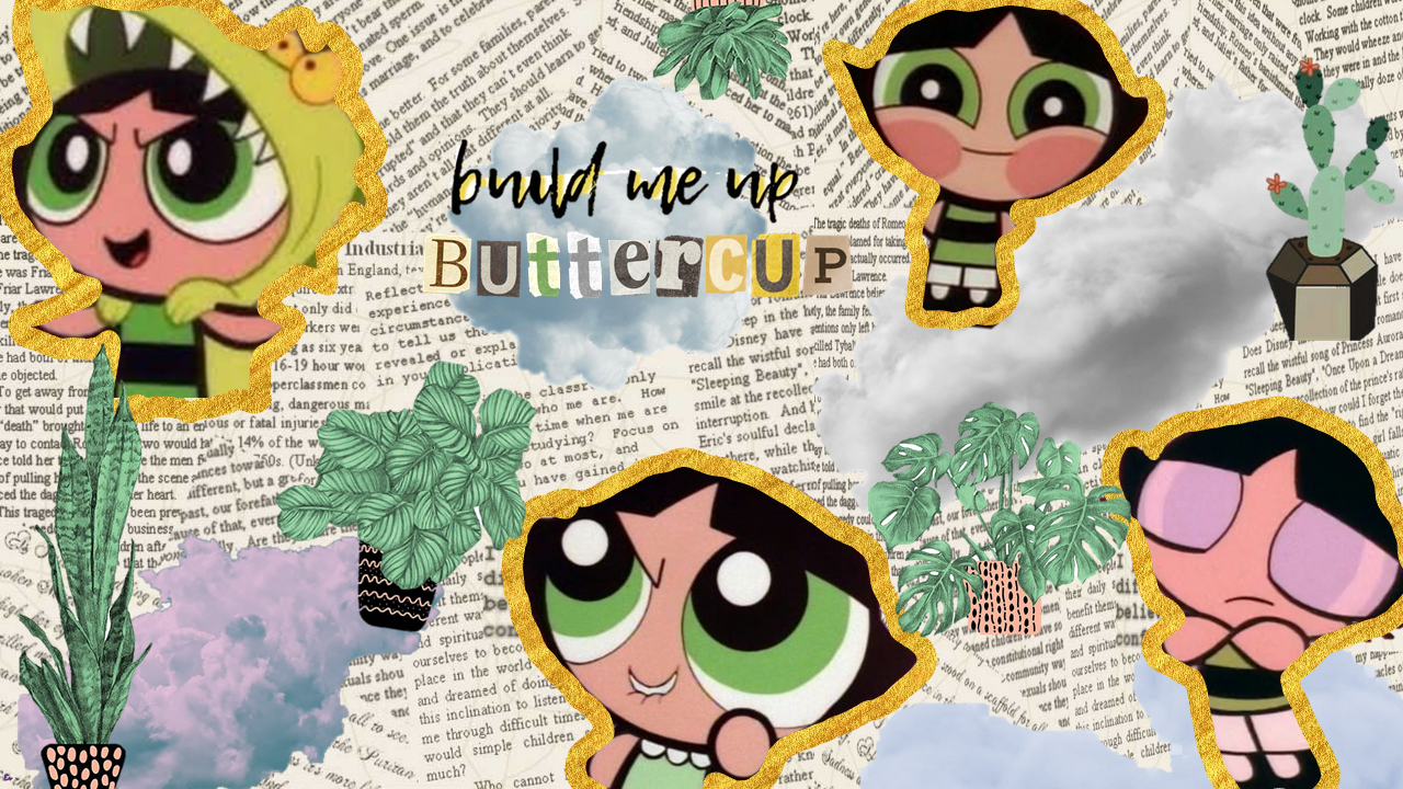 Powerpuff Girls Aesthetic Vintage Desktop Wallpaper (Buttercup)). Vintage Desktop Wallpaper, Cute Laptop Wallpaper, Cute Desktop Wallpaper