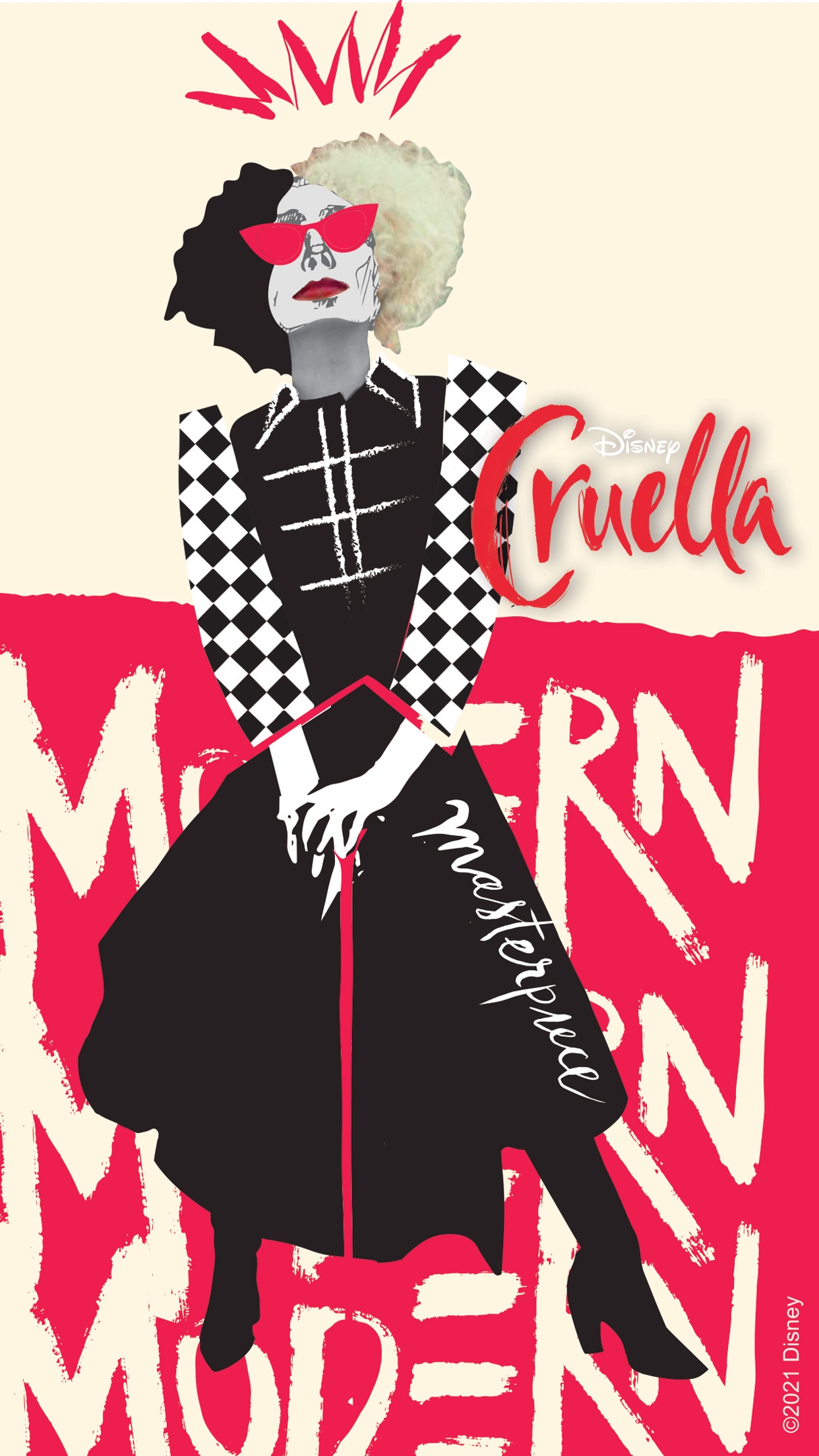 MAKE WAY FOR THE QUEEN OF MEAN WITH MOBILE WALLPAPERS INSPIRED BY DISNEY'S CRUELLA