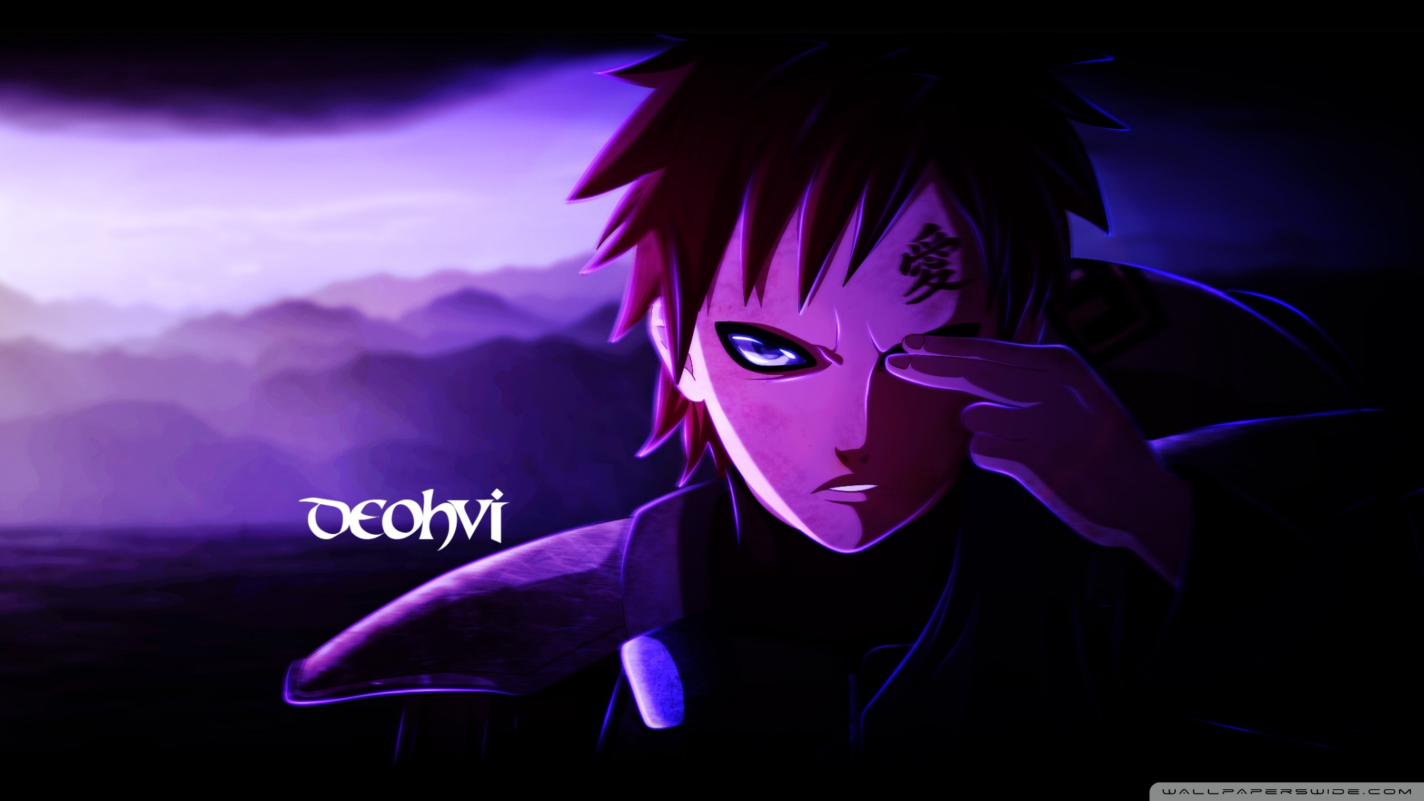 Download Teenage Gaara Art Naruto 4k Pc Wallpaper