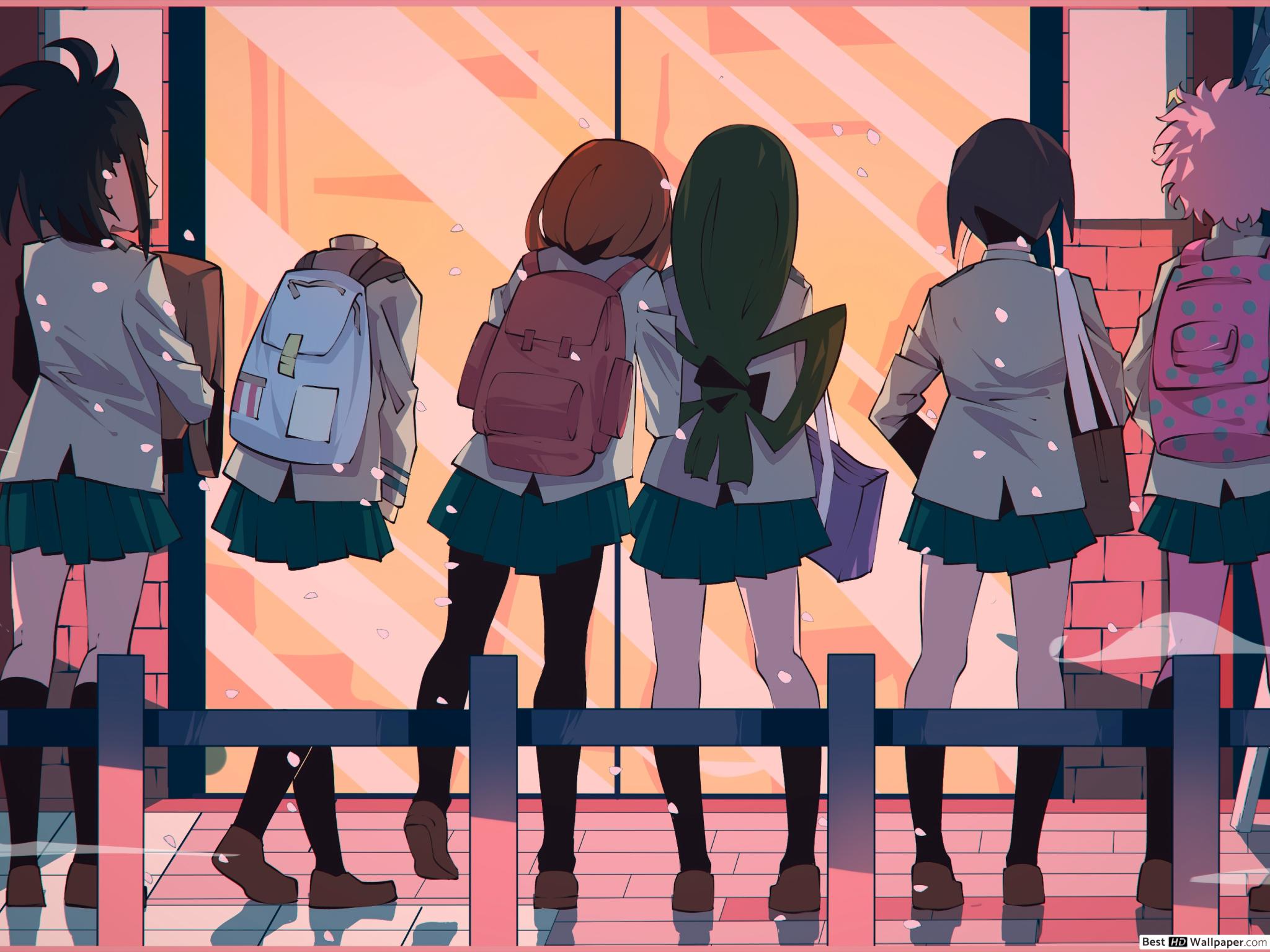 My Hero Academia Yaoyorozu, Toru Hagakure, Ochaco Uraraka, Tsuyu Asui, Kyoka Jiro & Mina Ashido HD wallpaper download
