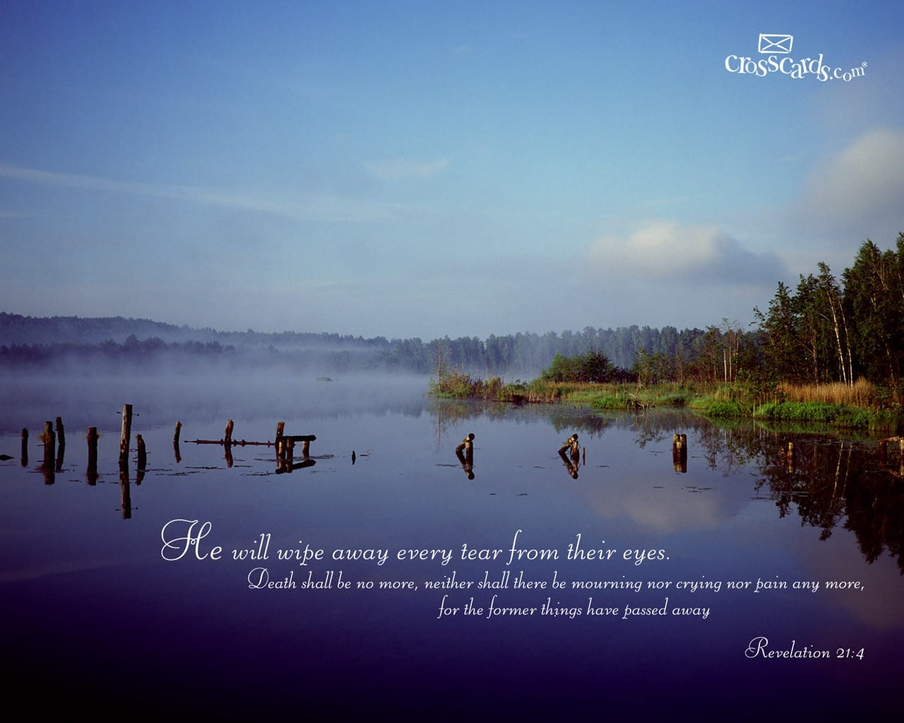 Revelation 21:4 Verses and Scripture Wallpaper for Phone or Computer