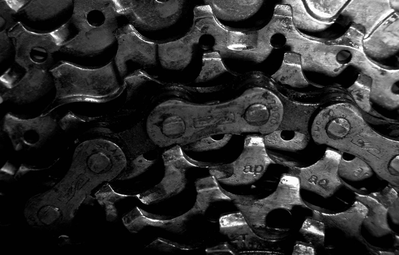 Wallpaper bike, black and white, chain, gear image for desktop, section макро